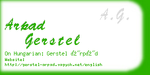 arpad gerstel business card